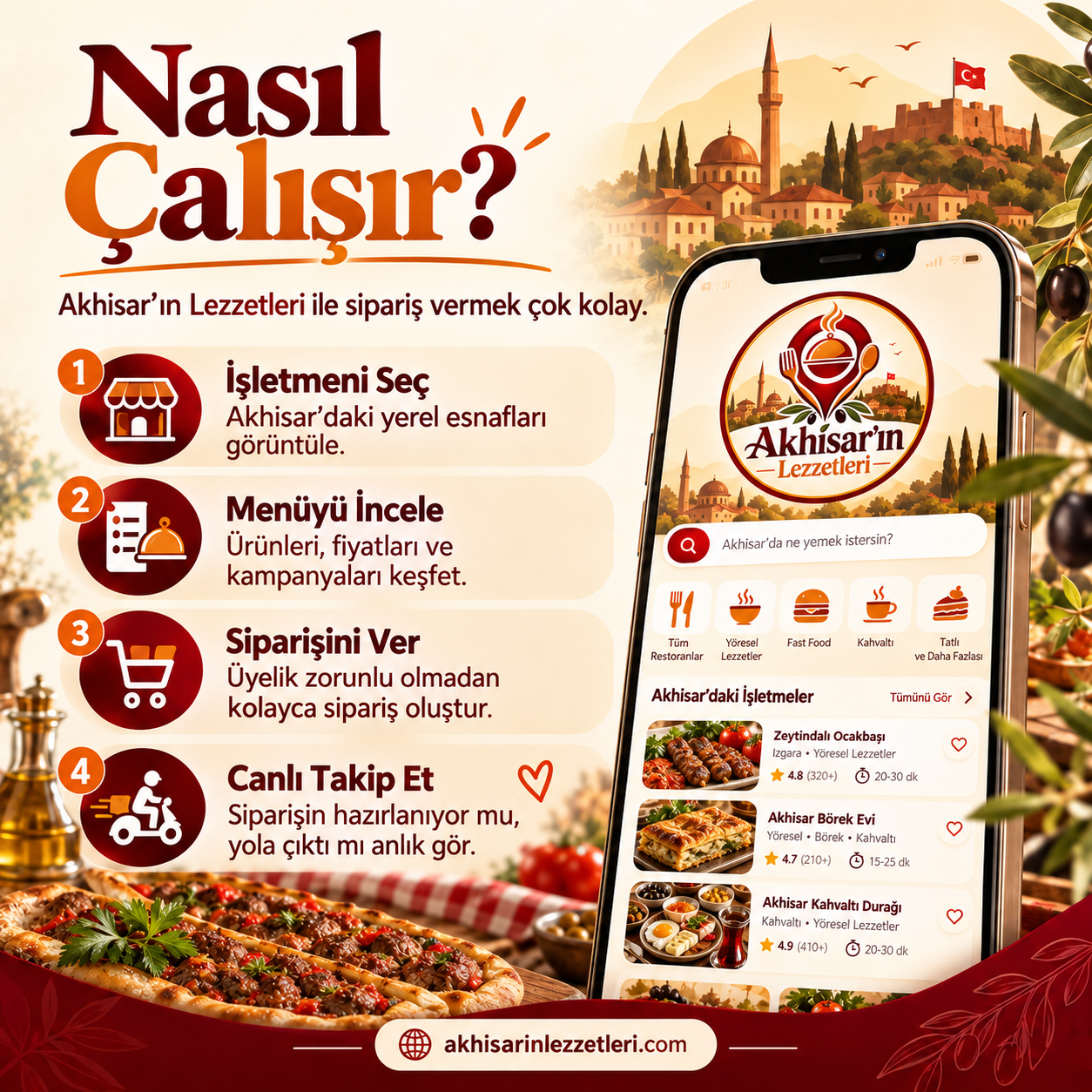 Akhisar'ın Lezzetleri esnaf süreci